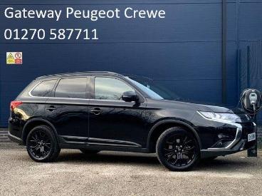 SPOTICAR Mitsubishi Outlander 2.0 Mivec Black Cvt 4wd Euro 6 (s/s) 5dr Used Car - Suv Petrol Black - Crewe - 1200564947_1