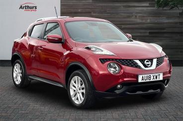 SPOTICAR Nissan Juke 1.6 N-connecta Xtron Euro 6 5dr Used Car - Suv Petrol Red - Wrexham - 1200529630_1