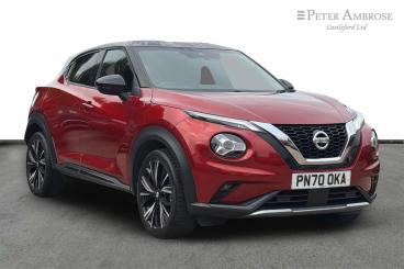 SPOTICAR Nissan Juke 1.0 Dig-t Tekna+ Dct Auto Euro 6 (s/s) 5dr Used Car - Suv Petrol Red - Castleford - 1200547142_1