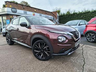 SPOTICAR Nissan Juke 1.0 Dig-t Tekna+ Euro 6 (s/s) 5dr Used Car - Suv Petrol Red - Warwick - 1200554537_1