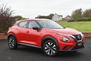 SPOTICAR Nissan Juke 1.0 Dig-t Acenta Euro 6 (s/s) 5dr Used Car - Suv Petrol Red - Ballymena County Antrim - 1200559775_1