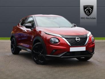 SPOTICAR Nissan Juke 1.6 Tekna Auto Euro 6 5dr Used Car - Suv Hybrid Red - Rochdale - 1200562365_1
