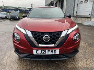 SPOTICAR Nissan Juke 1.0 Dig-t N-connecta Dct Auto Euro 6 (s/s) 5dr Used Car - Suv Petrol Red - Pontypridd - 1200580798_2