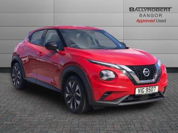 SPOTICAR Nissan Juke 1.0 Dig-t Acenta Dct Auto Euro 6 (s/s) 5dr Used Car - Suv Petrol Red - Bangor - 1200593885_1