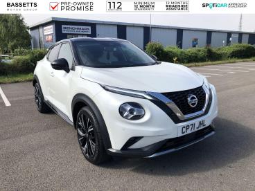 SPOTICAR Nissan Juke 1.0 Dig-t Tekna+ Dct Auto Euro 6 (s/s) 5dr Used Car - Suv Petrol White - Bridgend - 1200617426_1