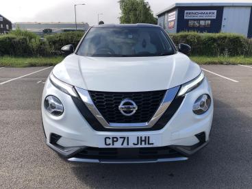 SPOTICAR Nissan Juke 1.0 Dig-t Tekna+ Dct Auto Euro 6 (s/s) 5dr Used Car - Suv Petrol White - Bridgend - 1200617426_2