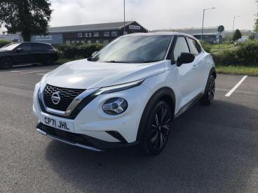 SPOTICAR Nissan Juke 1.0 Dig-t Tekna+ Dct Auto Euro 6 (s/s) 5dr Used Car - Suv Petrol White - Bridgend - 1200617426_3