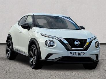 SPOTICAR Nissan Juke 1.0 Dig-t Tekna Dct Auto Euro 6 (s/s) 5dr Used Car - Suv Petrol White - Cheltenham - 1200618521_1