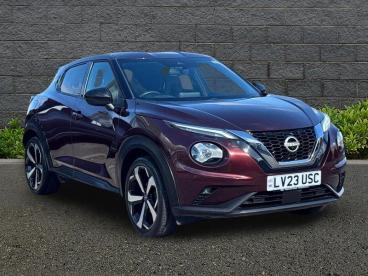 SPOTICAR Nissan Juke 1.0 Dig-t Tekna Euro 6 (s/s) 5dr Used Car - Suv Petrol Red - Weymouth - 1200624086_1