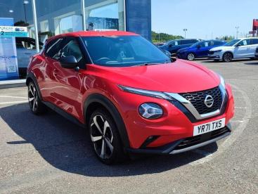 SPOTICAR Nissan Juke 1.0 Dig-t Tekna Euro 6 (s/s) 5dr Used Car - Suv Petrol Red - Moray - 1200629411_1