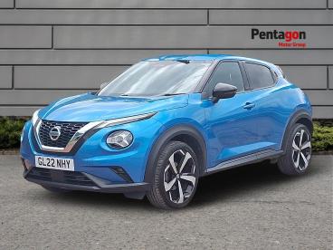 SPOTICAR Nissan Juke 1.0 Dig-t Tekna Dct Auto Euro 6 (s/s) 5dr Used Car - Suv Petrol Blue - Derby - 1200631841_3