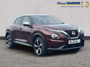 SPOTICAR Nissan Juke 1.0 Dig-t Tekna Euro 6 (s/s) 5dr Used Car - Suv Petrol Red - Wallsend - 1200632548_1