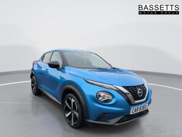 SPOTICAR Nissan Juke 1.0 Dig-t Tekna Dct Auto Euro 6 (s/s) 5dr Used Car - Suv Petrol Blue - Bridgend - 1200633821_1