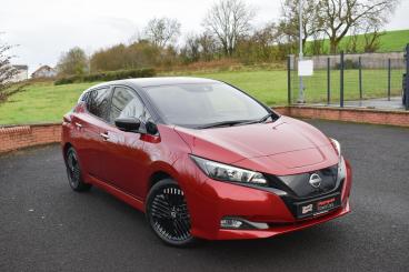 SPOTICAR Nissan Leaf 39kwh N-connecta Auto 5dr Used Car - Saloon Electric Red - Ballymena County Antrim - 1200559773_1
