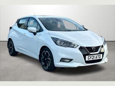 SPOTICAR Nissan Micra 1.0 Ig-t Acenta Euro 6 (s/s) 5dr Used Car - City Car Petrol White - Eastbourne - 1200551256_1