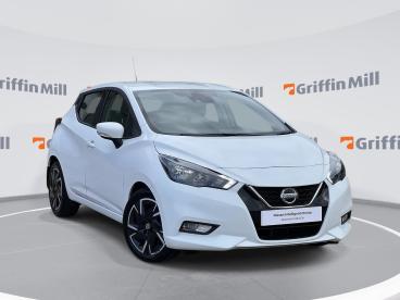 SPOTICAR Nissan Micra 1.0 Ig-t Acenta Xtron Euro 6 (s/s) 5dr Used Car - City Car Petrol White - Pontypridd - 1200615972_1