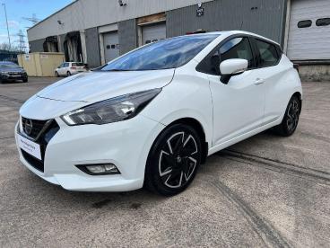 SPOTICAR Nissan Micra 1.0 Ig-t Acenta Xtron Euro 6 (s/s) 5dr Used Car - City Car Petrol White - Pontypridd - 1200615972_3