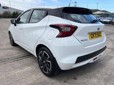 SPOTICAR Nissan Micra 1.0 Ig-t Acenta Xtron Euro 6 (s/s) 5dr Used Car - City Car Petrol White - Pontypridd - 1200615972_5