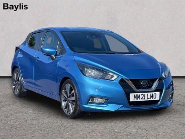 SPOTICAR Nissan Micra 1.0 Ig-t Tekna Euro 6 (s/s) 5dr Used Car - City Car Petrol Blue - Ross-on-wye - 1200618843_1