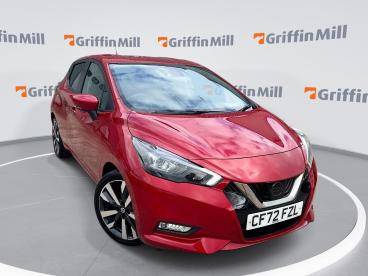 SPOTICAR Nissan Micra 1.0 Ig-t Tekna Euro 6 (s/s) 5dr Used Car - City Car Petrol Red - Pontypridd - 1200632699_1