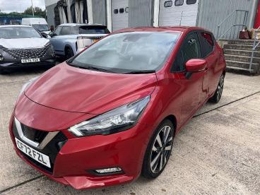 SPOTICAR Nissan Micra 1.0 Ig-t Tekna Euro 6 (s/s) 5dr Used Car - City Car Petrol Red - Pontypridd - 1200632699_3