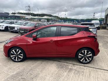 SPOTICAR Nissan Micra 1.0 Ig-t Tekna Euro 6 (s/s) 5dr Used Car - City Car Petrol Red - Pontypridd - 1200632699_4