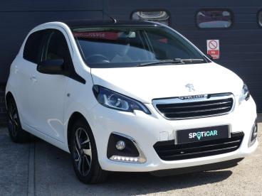 SPOTICAR Peugeot 108 1.0 Allure Euro 6 5dr Used Car - City Car Petrol White - Devizes - 1200593454_1