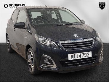 SPOTICAR Peugeot 108 1.2 Puretech Allure Euro 6 5dr Used Car - City Car Petrol Black - Eglinton - 1200601674_1