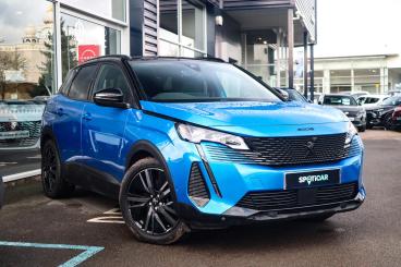 SPOTICAR Peugeot 3008 1.6 13.2kwh Gt E-eat 4wd Euro 6 (s/s) 5dr Used Car - Suv Plug-in Hybrid Blue - Leamington - 1200570026_1