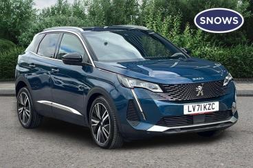 SPOTICAR Peugeot 3008 1.5 Bluehdi Gt Premium Eat Euro 6 (s/s) 5dr Used Car - Suv Diesel Blue - Chichester - 1200608186_1