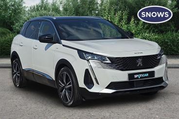 SPOTICAR Peugeot 3008 1.2 Puretech Gt Premium Eat Euro 6 (s/s) 5dr Used Car - Suv Petrol White - Basingstoke - 1200618314_1