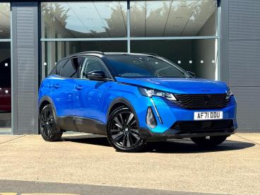 SPOTICAR Peugeot 3008 1.5 Bluehdi Gt Premium Eat Euro 6 (s/s) 5dr Used Car - Suv Diesel Blue - Bury St. Edmunds - 1200625999_1