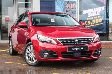 SPOTICAR Peugeot 308 1.2 Puretech Allure Premium Eat Euro 6 (s/s) 5dr Used Car - Saloon Petrol Red - Bulkington - 1200569624_1