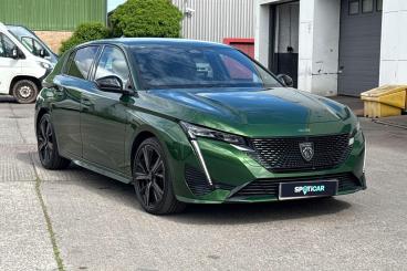SPOTICAR Peugeot 308 1.6 12.4kwh Gt Premium E-eat Euro 6 (s/s) 5dr Used Car - Saloon Plug-in Hybrid Green - Exeter - 1200610777_1
