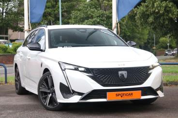 SPOTICAR Peugeot 308 Sw 1.6 12.4kwh Gt Premium E-eat Euro 6 (s/s) 5dr Used Car - Estate Plug-in Hybrid White - Lichfield - 1200529814_1