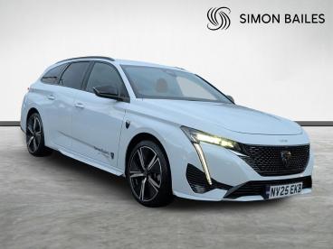 SPOTICAR Peugeot 308 Sw 1.2 Hybrid Gt E-dsc6 Euro 6 (s/s) 5dr Used Car - Estate Hybrid White - Northallerton - 1200564808_1