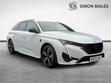 SPOTICAR Peugeot 308 Sw 1.2 Hybrid Gt E-dsc6 Euro 6 (s/s) 5dr Used Car - Estate Hybrid White - Northallerton - 1200573632_1