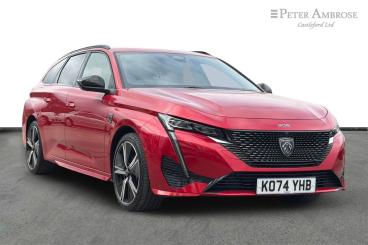 SPOTICAR Peugeot 308 Sw 1.2 Gt E-dsc6 Euro 6 (s/s) 5dr Used Car - Estate Hybrid Red - Castleford - 1200588050_1