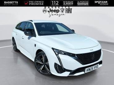 SPOTICAR Peugeot 308 Sw 1.2 Gt E-dsc6 Euro 6 (s/s) 5dr Used Car - Estate Hybrid White - Swansea - 1200605338_1
