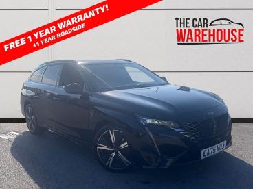 SPOTICAR Peugeot 308 Sw 1.2 Gt E-dsc6 Euro 6 (s/s) 5dr Used Car - Estate Hybrid Black - Bridgend - 1200625281_1
