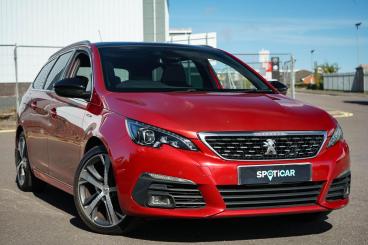 SPOTICAR Peugeot 308 Sw 1.5 Bluehdi Gt Line Euro 6 (s/s) 5dr Used Car - Estate Diesel Red - Bromsgrove - 1200629922_1