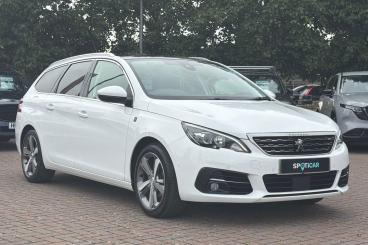 SPOTICAR Peugeot 308 Sw 1.2 Puretech Tech Edition Eat Euro 6 (s/s) 5dr Used Car - Estate Petrol White - Worthing - 1200630780_1
