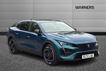 SPOTICAR Peugeot 408 1.6 12.4kwh Gt Fastback E-eat Euro 6 (s/s) 5dr Used Car - Saloon Plug-in Hybrid Blue - Gloucester - 1200534140_1