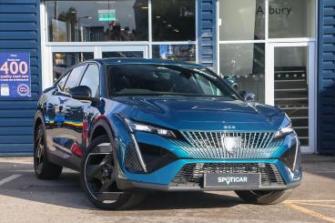 SPOTICAR Peugeot 408 1.6 12.4kwh Gt Fastback E-eat Euro 6 (s/s) 5dr Used Car - Saloon Plug-in Hybrid Blue - Lichfield - 1200546573_1