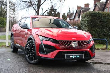 SPOTICAR Peugeot 408 1.2 Hybrid Gt Fastback E-dsc6 Euro 6 (s/s) 5dr Used Car - Saloon Hybrid Red - Lichfield - 1200558599_1