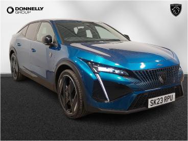 SPOTICAR Peugeot 408 1.6 12.4kwh Gt Fastback E-eat Euro 6 (s/s) 5dr Used Car - Saloon Plug-in Hybrid Blue - Eglinton - 1200605155_1
