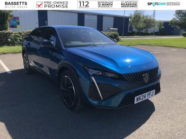 SPOTICAR Peugeot 408 1.2 Puretech Gt Fastback Eat Euro 6 (s/s) 5dr Used Car - Saloon Petrol Blue - Bridgend - 1200608901_1