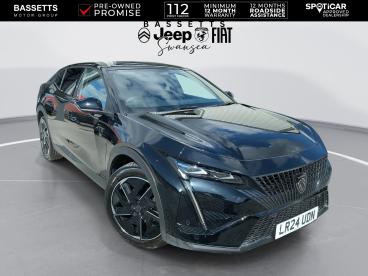 SPOTICAR Peugeot 408 1.2 Puretech Gt Fastback Eat Euro 6 (s/s) 5dr Used Car - Saloon Petrol Black - Swansea - 1200618219_1