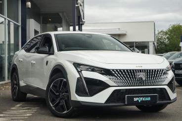SPOTICAR Peugeot 408 1.6 12.4kwh Gt Fastback E-eat Euro 6 (s/s) 5dr Used Car - Saloon Plug-in Hybrid White - Leamington - 1200619272_1