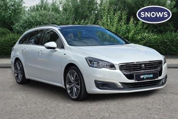 SPOTICAR Peugeot 508 Sw 2.0 Bluehdi Gt Auto Euro 6 (s/s) 5dr Used Car - Estate Diesel White - Basingstoke - 1200624706_1